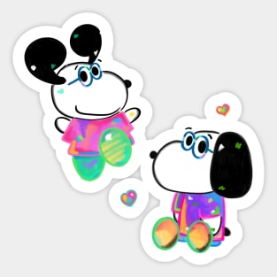 cool dogs Sticker